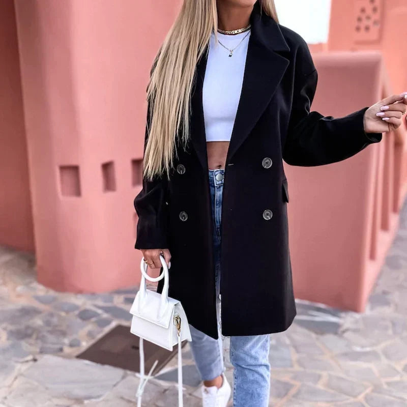 Women's Tailored Longline Overcoat – Classic Winter Coat