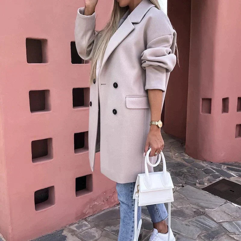 Women's Tailored Longline Overcoat – Classic Winter Coat