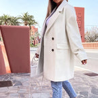 Women's Tailored Longline Overcoat – Classic Winter Coat