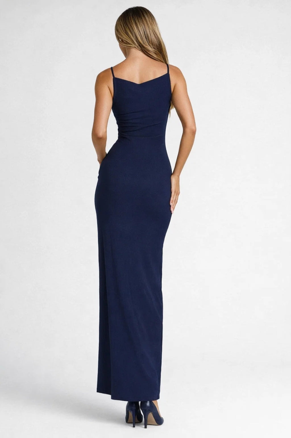 Women's Bodycon Maxi Dress – Fitted Side Slit Evening Dress