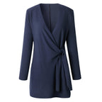 Women's V-Neck Wrap Cardigan – Tie Waist Long Sleeve Cardigan