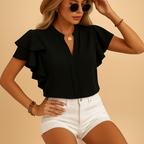 Women's Sleeveless Office Blouse – Tailored Workwear Blouse