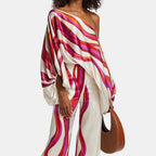 Women's Draped Pants Set – Tailored Top & Wide Leg Two-Piece Set