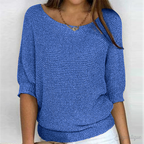 Women's Everyday Knit Sweater – Relaxed Crew Neck Pullover