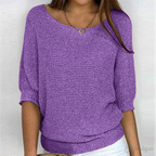 Women's Everyday Knit Sweater – Relaxed Crew Neck Pullover