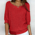 Women's Everyday Knit Sweater – Relaxed Crew Neck Pullover