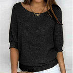 Women's Everyday Knit Sweater – Relaxed Crew Neck Pullover