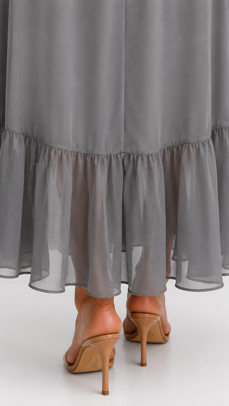 Women's Tie Waist V-Neck Wrap Dress – Flowy Cocktail Occasion Dress