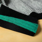Women's Stripe Pattern Sweater – Relaxed Crew Neck Knit Pullover