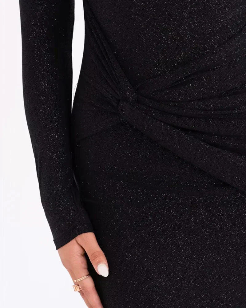 Women's Sparkle Evening Maxi Dress – Flowy Formal Occasion Dress
