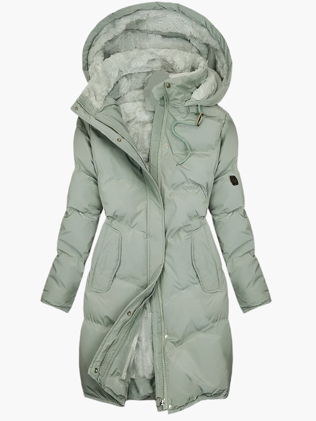 Women's Faux Fur Parka – Hooded Winter Coat