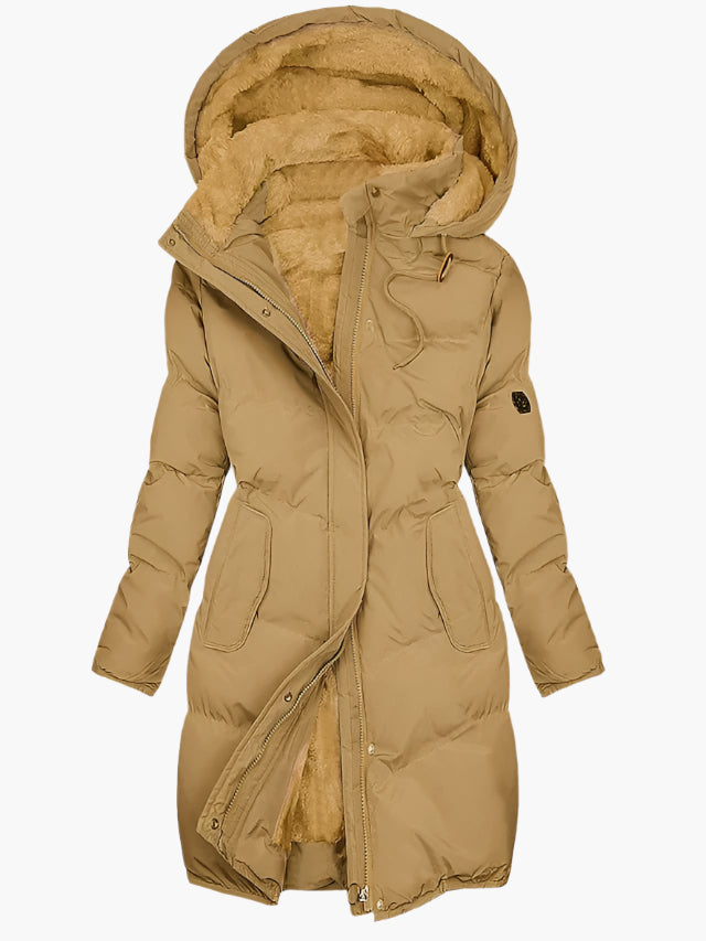 Women's Faux Fur Parka – Hooded Winter Coat