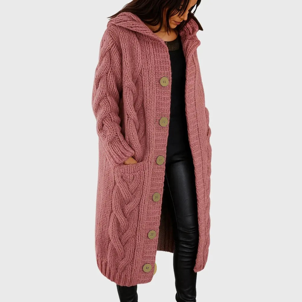 Women's Pocket Winter Coat – Warm Relaxed Cold Weather Outerwear
