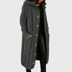 Women's Pocket Winter Coat – Warm Relaxed Cold Weather Outerwear