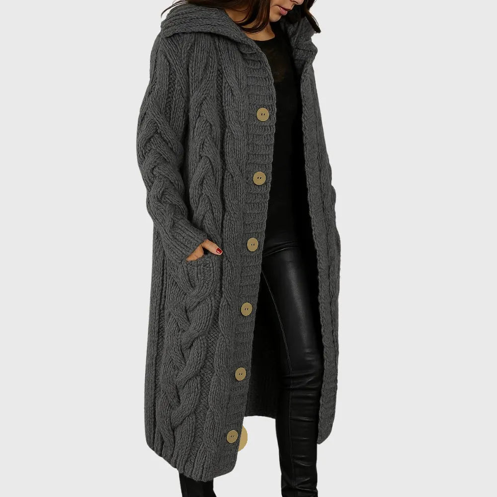 Women's Pocket Winter Coat – Warm Relaxed Cold Weather Outerwear