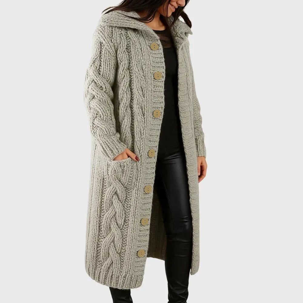 Women's Pocket Winter Coat – Warm Relaxed Cold Weather Outerwear