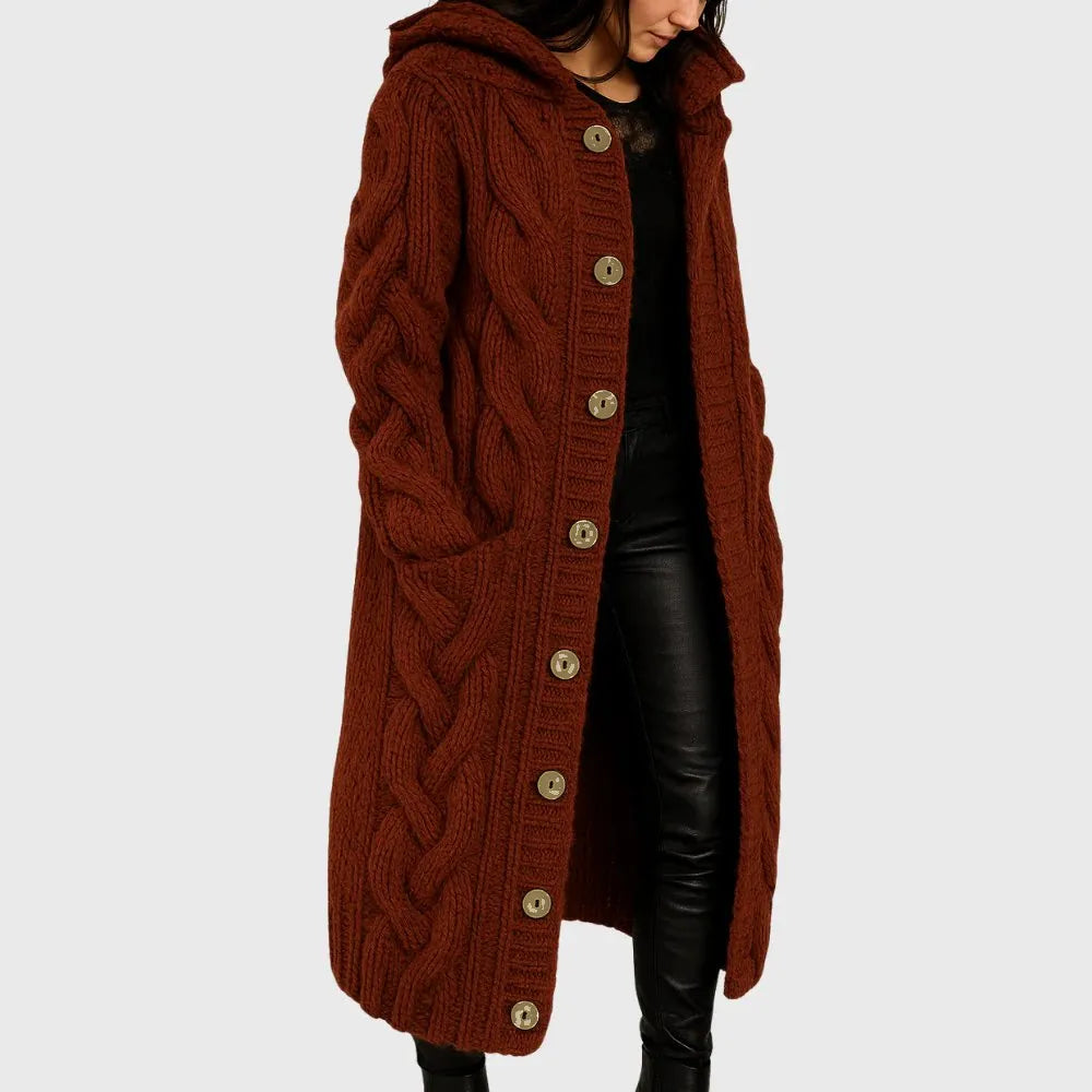 Women's Pocket Winter Coat – Warm Relaxed Cold Weather Outerwear