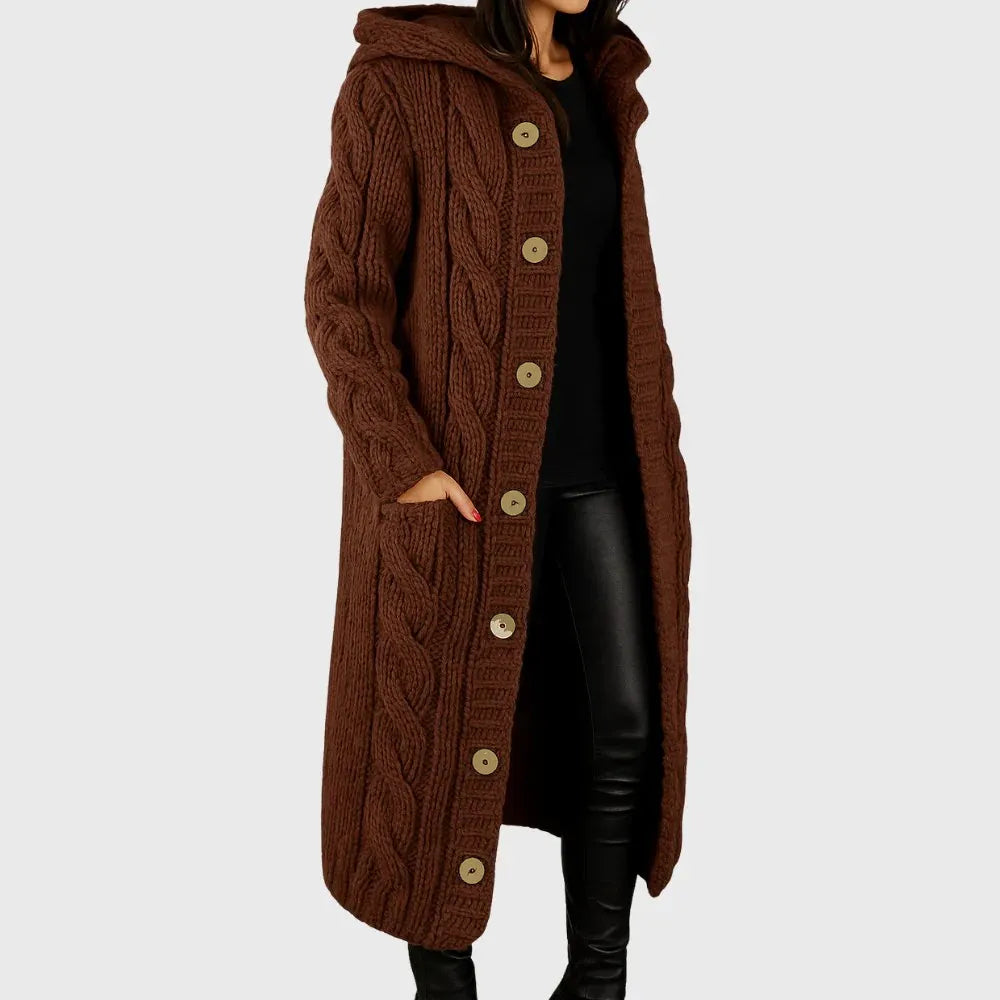 Women's Pocket Winter Coat – Warm Relaxed Cold Weather Outerwear
