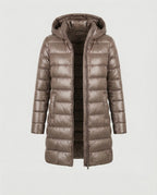 Women's Packable Puffer Jacket – Ultralight Hooded Transitional Jacket