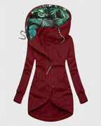 Women's Hooded Tailored Winter Jacket – Structured Cold Weather Coat