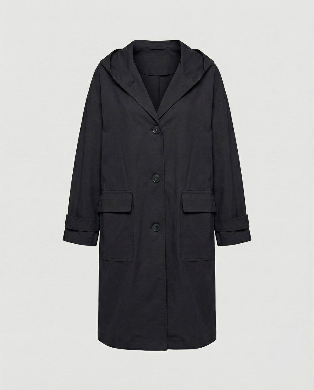 Women's Long Belted Trench Coat – Adjustable Waist Transitional Overcoat