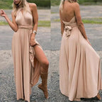 Women's Multiway Wrap Maxi Dress – Convertible Strappy Occasion Dress