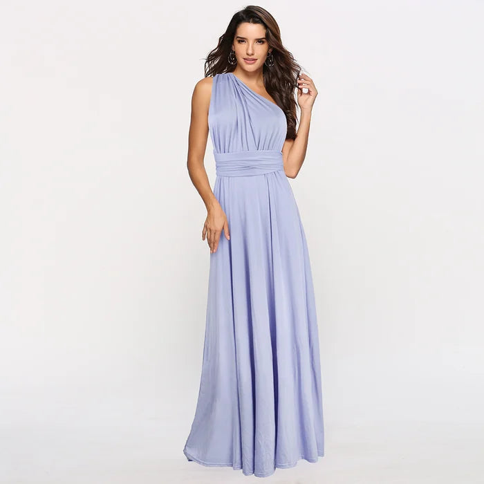 Women's Multiway Wrap Maxi Dress – Convertible Strappy Occasion Dress