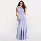 Women's Multiway Wrap Maxi Dress – Convertible Strappy Occasion Dress