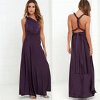 Women's Multiway Wrap Maxi Dress – Convertible Strappy Occasion Dress