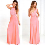 Women's Multiway Wrap Maxi Dress – Convertible Strappy Occasion Dress