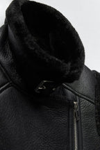 Women's Sleeveless Faux Leather Vest – Fur Lined Winter Gilet