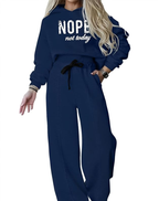 Women's Graphic Hoodie Tracksuit – Wide Leg Lounge Set