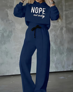 Women's Graphic Hoodie Tracksuit – Wide Leg Lounge Set