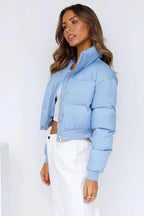 Women's Short Puffer Jacket – Boxy Quilted Jacket