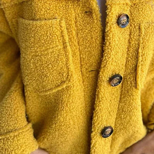 Women's Lapel Collar Jacket – Tailored Button Front Everyday Jacket