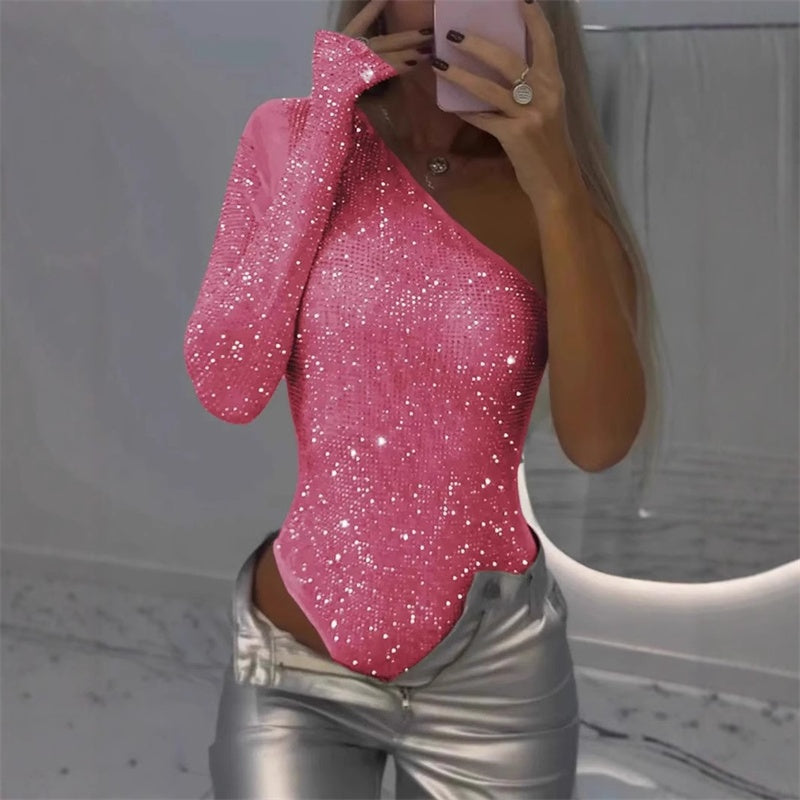 Women's Slim Fit Long Sleeve Bodysuit – Sleek Day-to-Night Layering Bodysuit