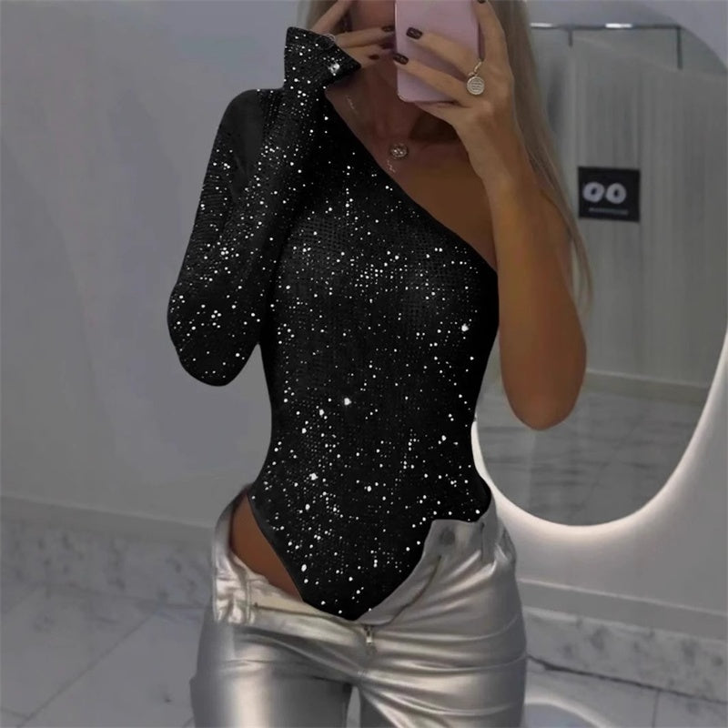 Women's Slim Fit Long Sleeve Bodysuit – Sleek Day-to-Night Layering Bodysuit
