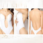 Women's Low Back Shapewear Bodysuit – Seamless Smoothing Support Bodysuit