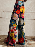 Women's Floral Palazzo Pants – Resort Print Palazzo Pants
