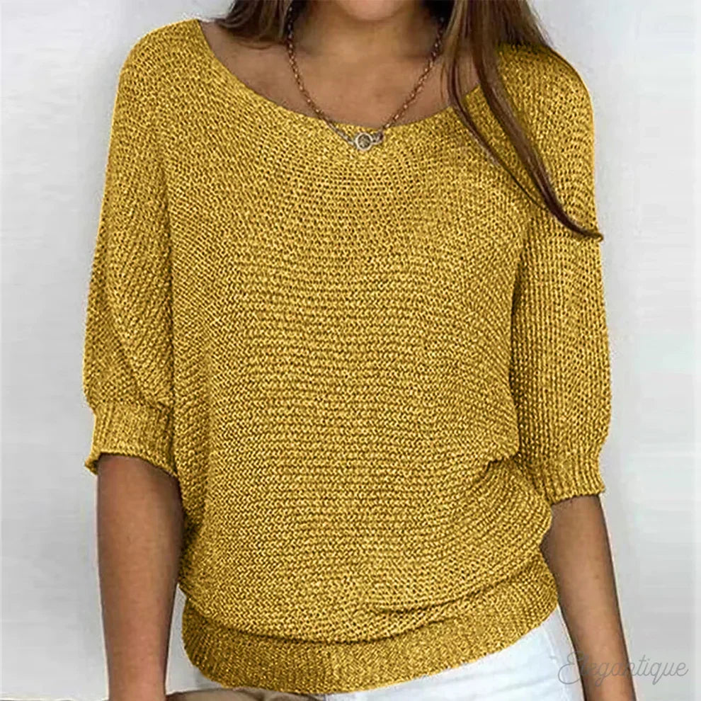 Women's Classic Winter Sweater – Long Sleeve Knit Sweater
