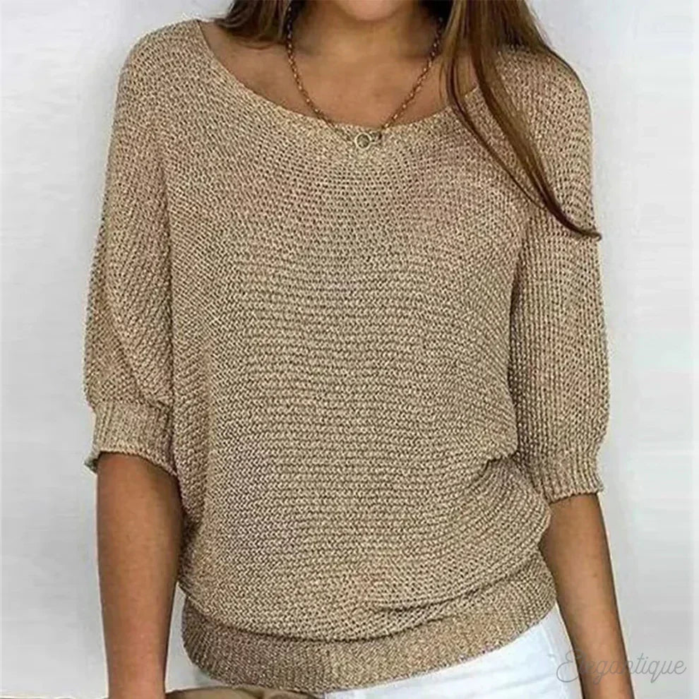 Women's Classic Winter Sweater – Long Sleeve Knit Sweater