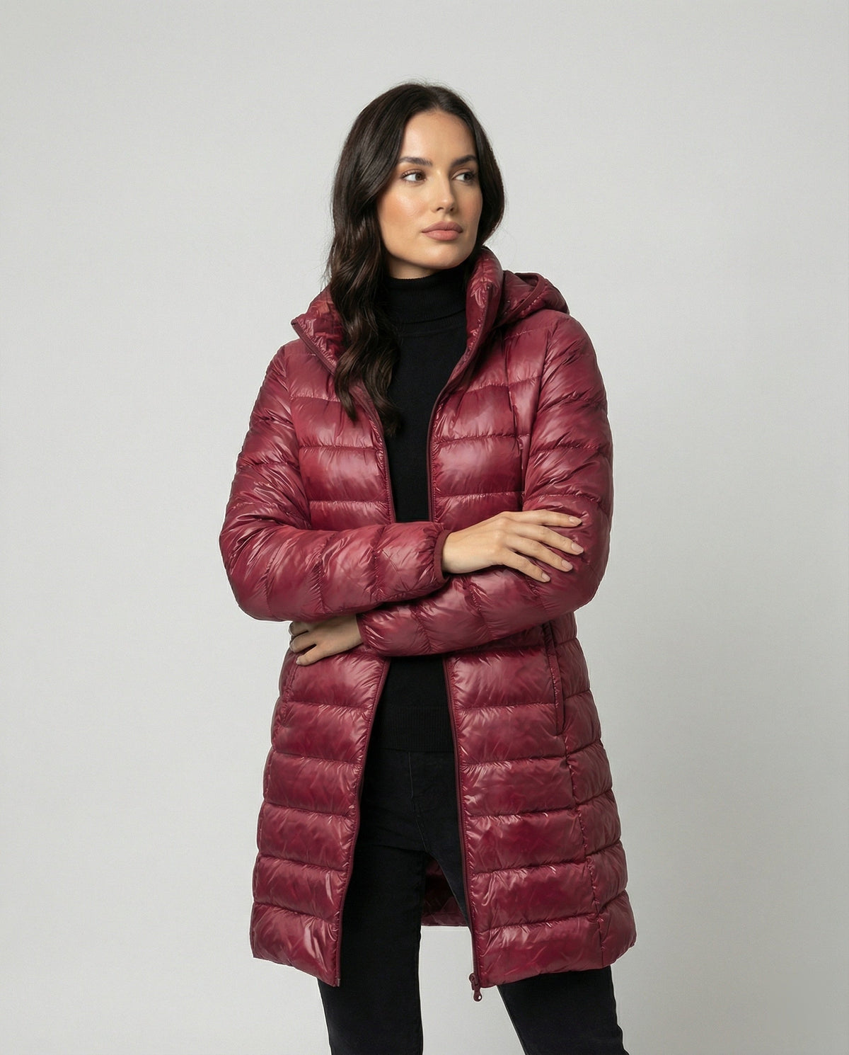 Women's Packable Puffer Jacket – Ultralight Hooded Transitional Jacket