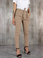 Women's Tailored Everyday Trousers – Classic High Waist Pants