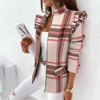 Women's Tailored Single Button Blazer – Long Sleeve Jacket