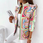 Women's Tailored Single Button Blazer – Long Sleeve Jacket
