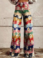 Women's Printed Palazzo Pants – Flowy Resort Palazzo Pants