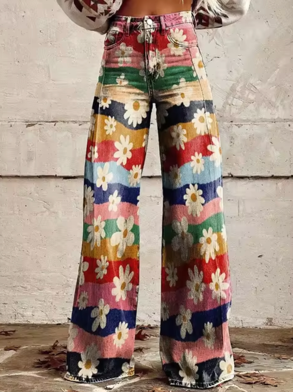 Women's Printed Palazzo Pants – Flowy Resort Palazzo Pants