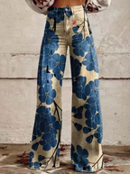 Women's Printed Palazzo Pants – Flowy Resort Palazzo Pants