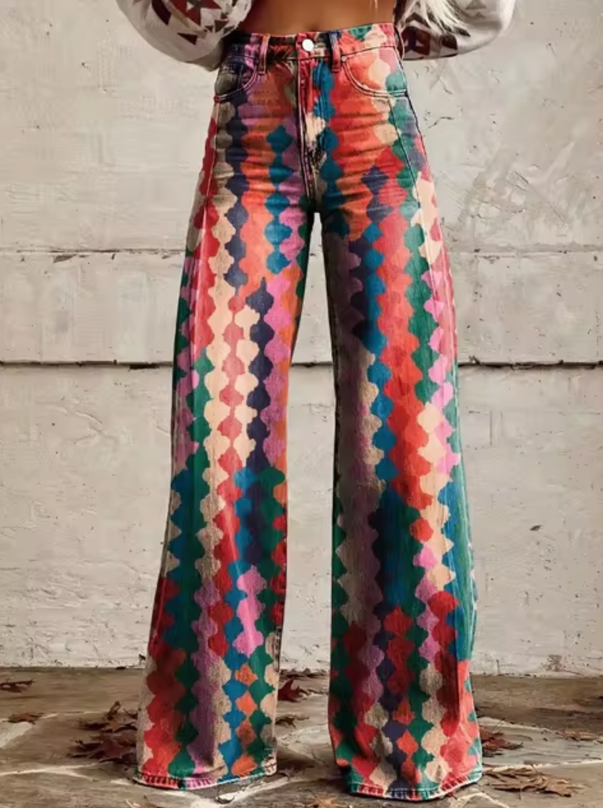 Women's Printed Palazzo Pants – Flowy Resort Palazzo Pants