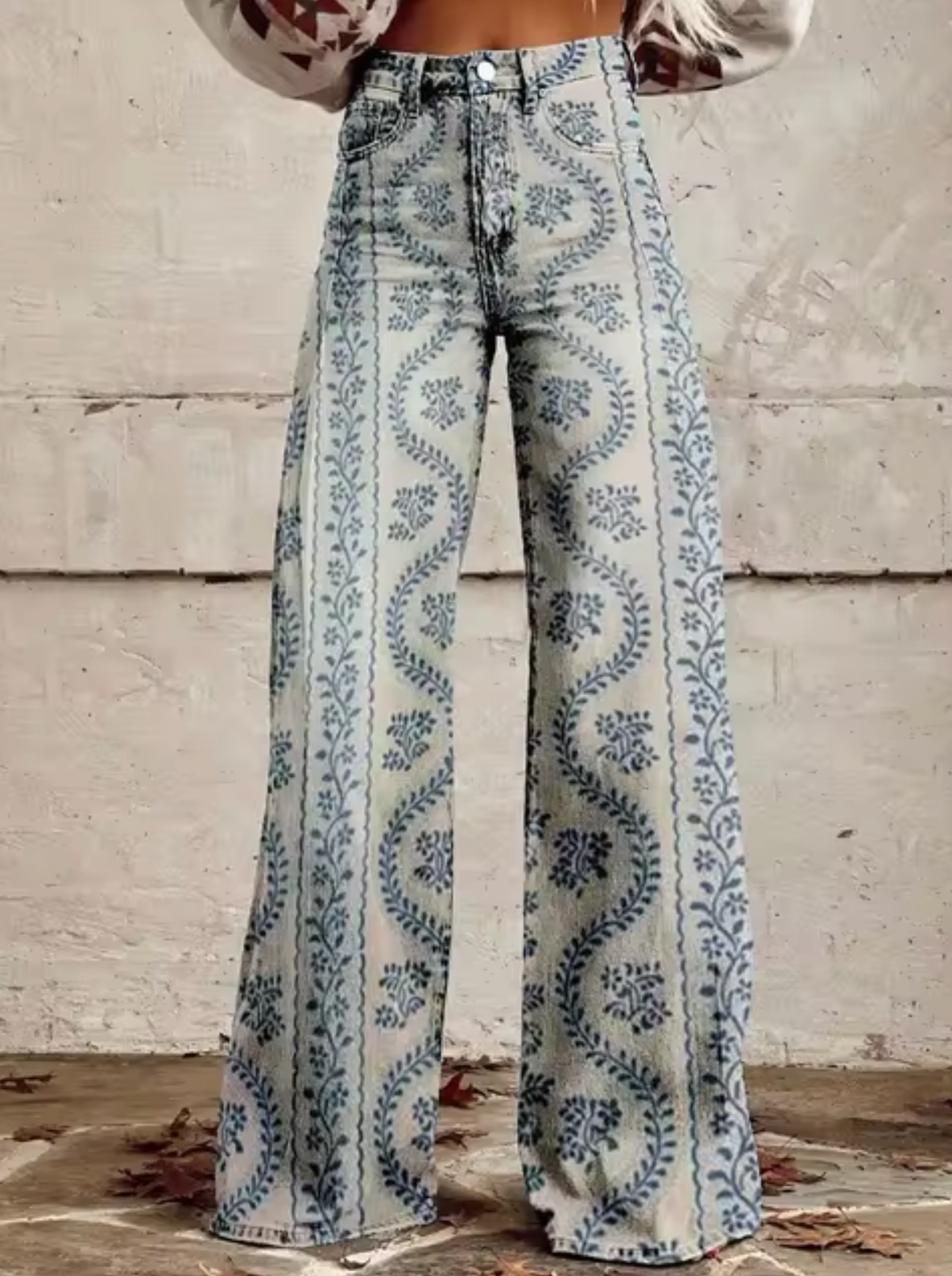 Women's Printed Palazzo Pants – Flowy Resort Palazzo Pants